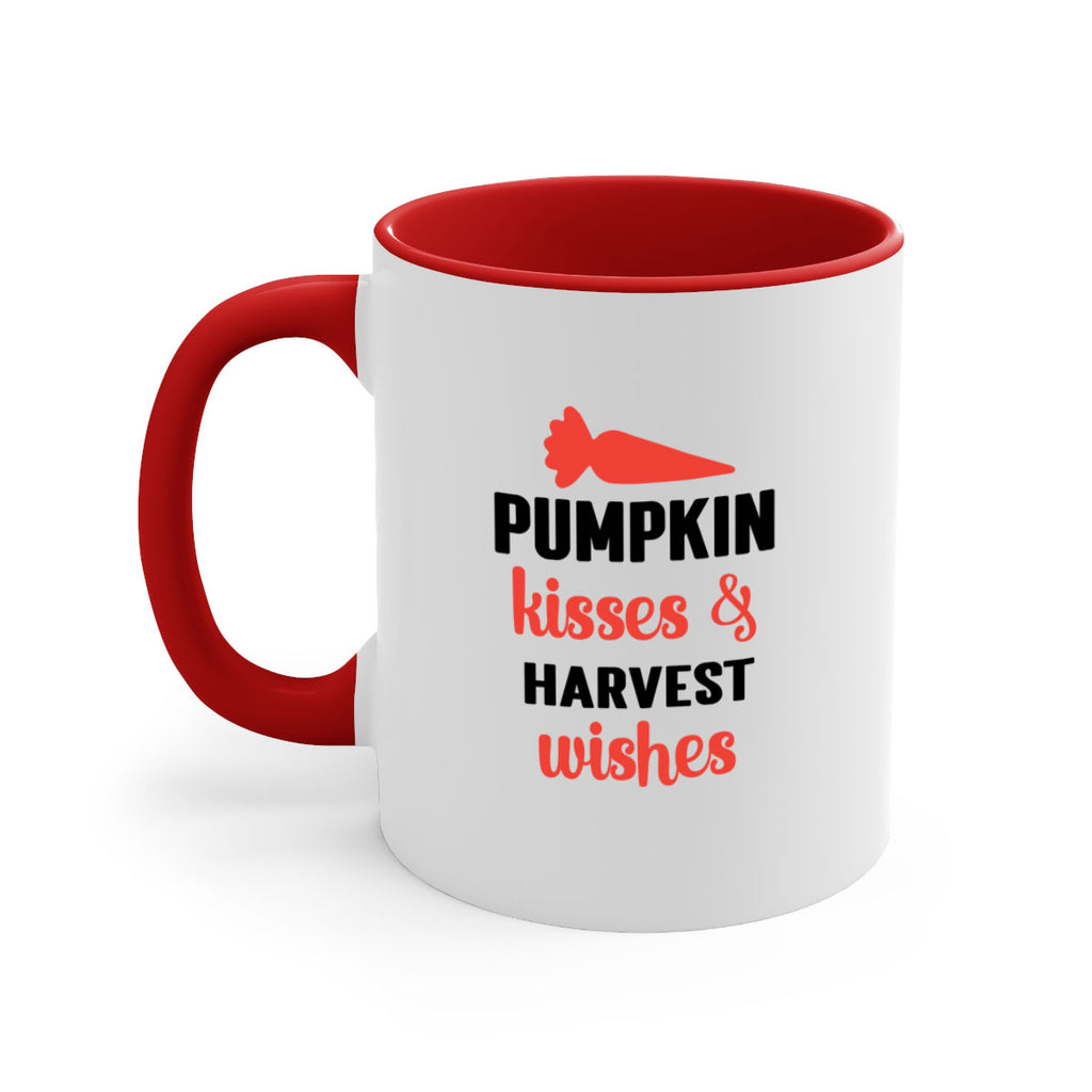 Pumpkin kisses harvest wishes 524#- fall-Mug / Coffee Cup