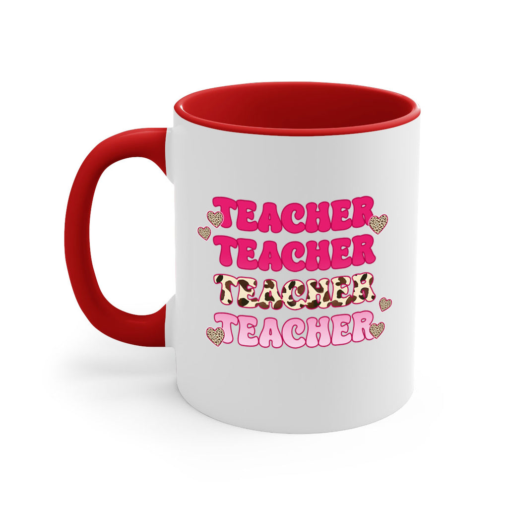Retro Teacher Valentine 10#- teacher-Mug / Coffee Cup