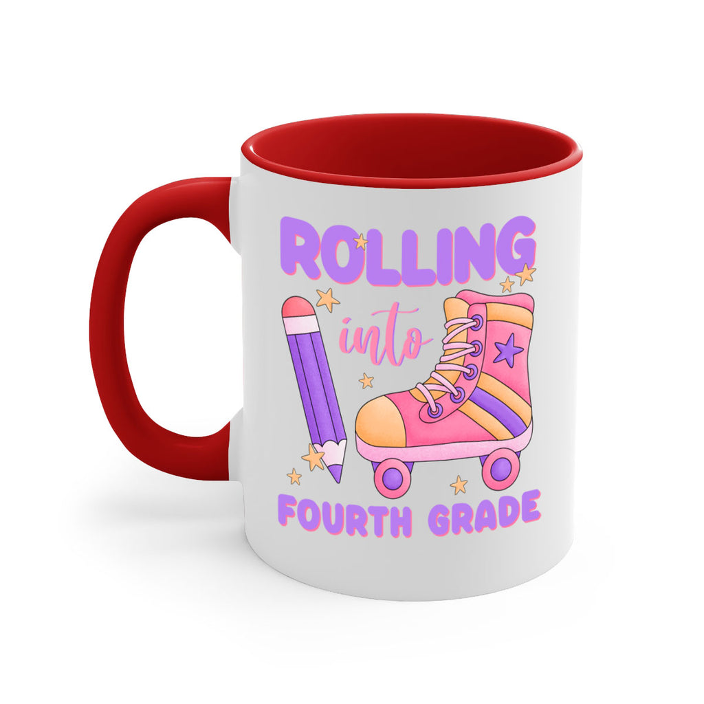 Rolling into 4th Grade 25#- 4th grade-Mug / Coffee Cup