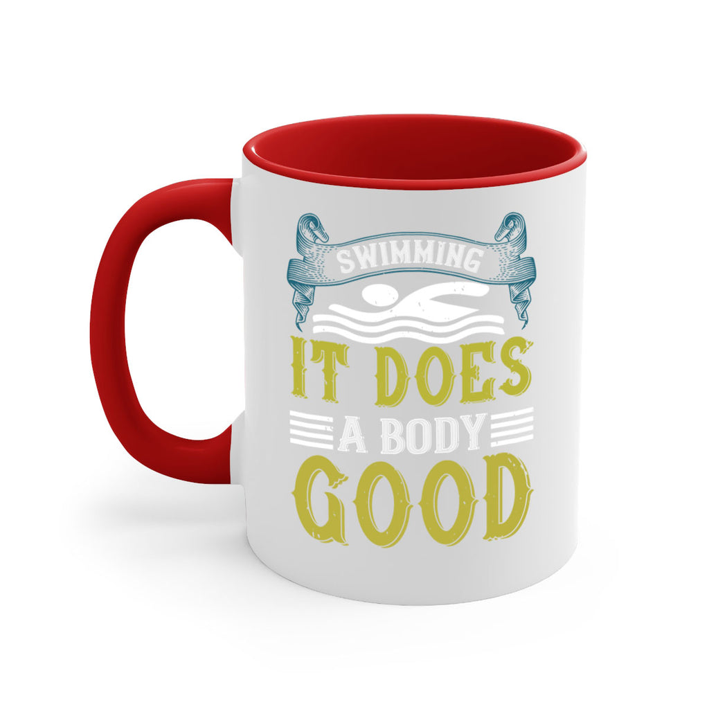 Swimming it does a body good 372#- swimming-Mug / Coffee Cup