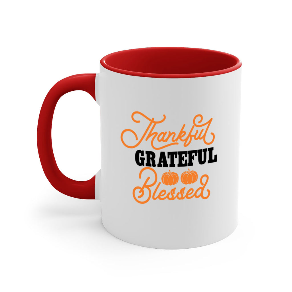 Thankful Grateful Blessed 604#- fall-Mug / Coffee Cup