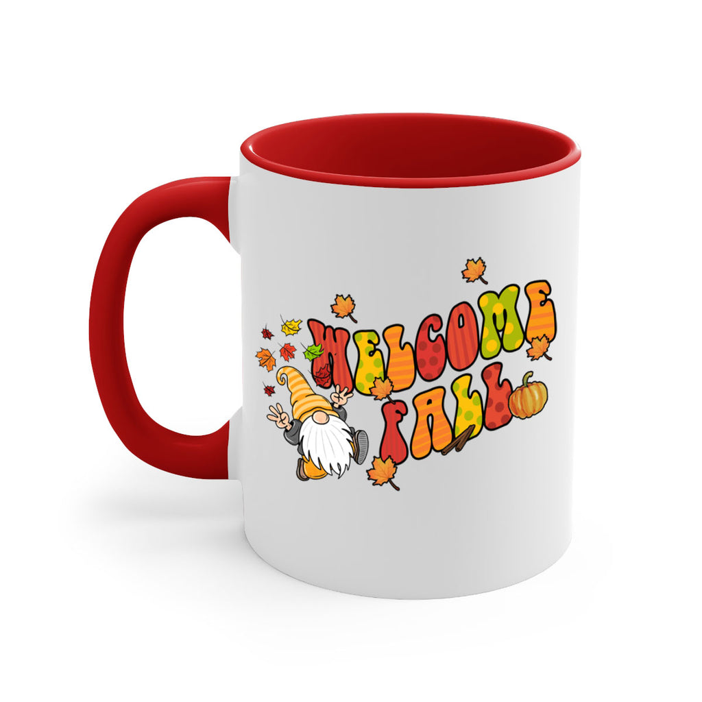 WelcomeFallGnome 637#- fall-Mug / Coffee Cup