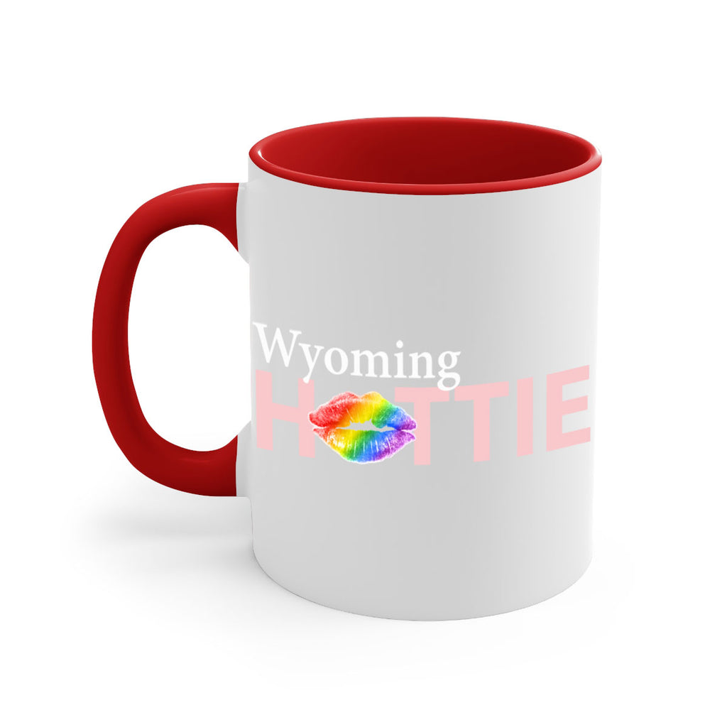 Wyoming Hottie with rainbow lips 101#- Hottie Collection-Mug / Coffee Cup