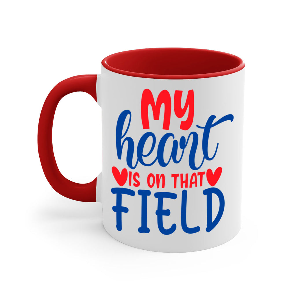my heart is on that field 2050#- baseball-Mug / Coffee Cup