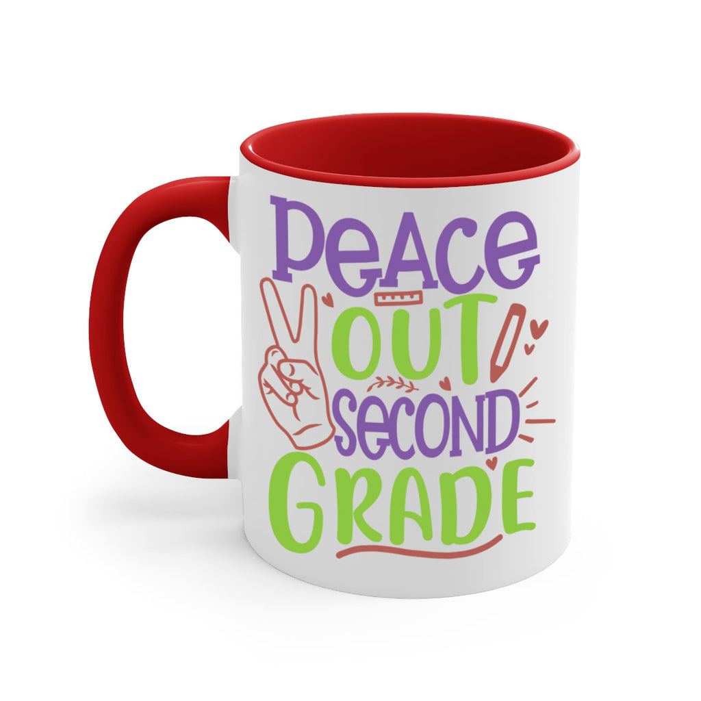 peace out 2nd grade 1#- second grade-Mug / Coffee Cup