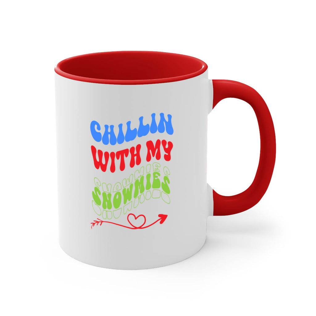 Chillin with my snowmies 42#- winter-Mug / Coffee Cup