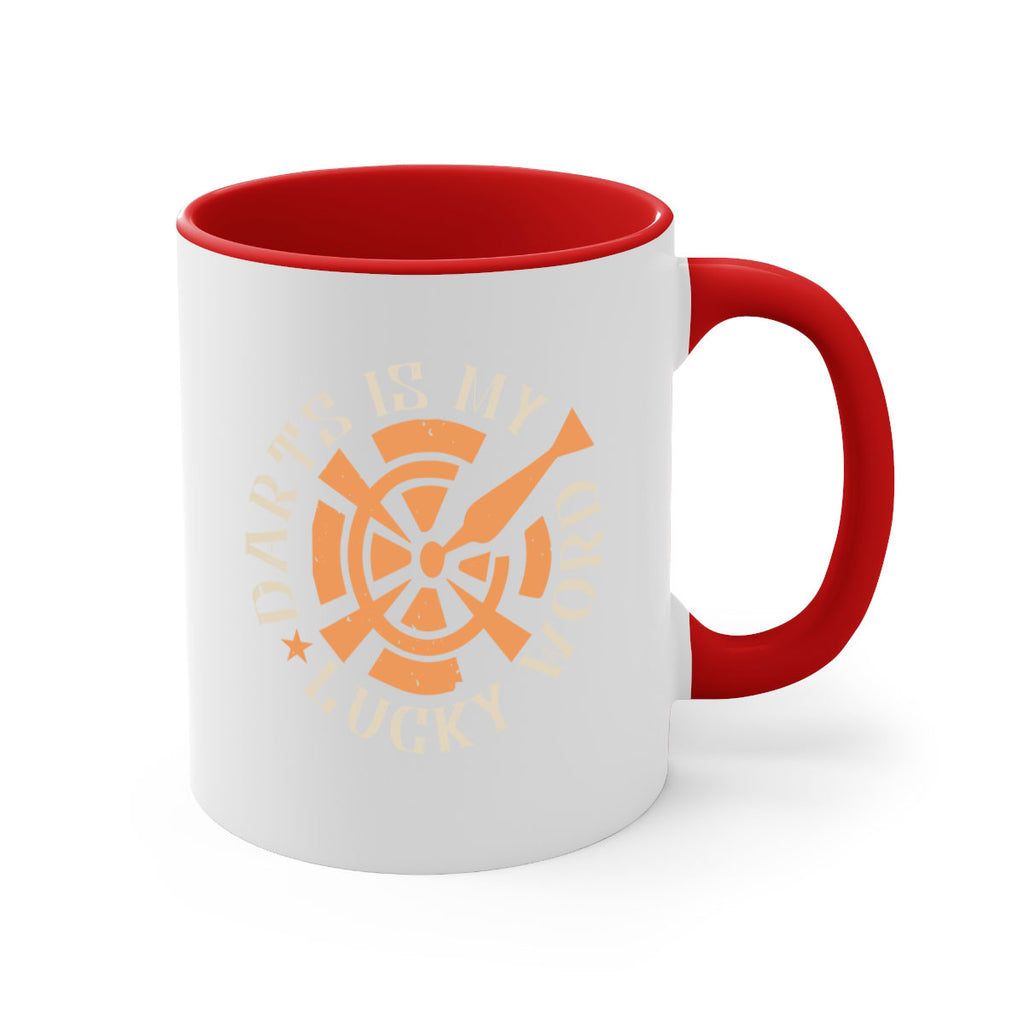 Darts Is My Lucky Word 2352#- darts-Mug / Coffee Cup