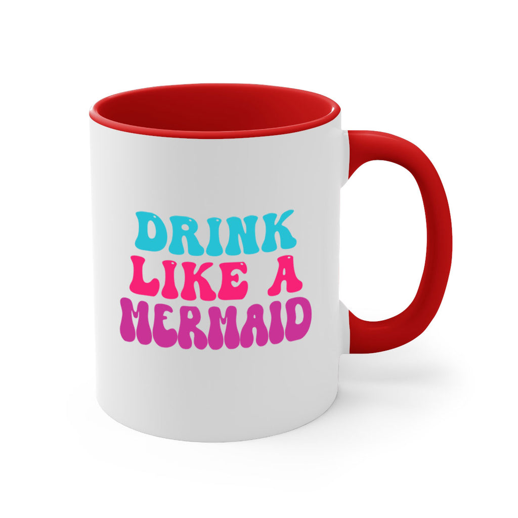 Drink Like A Mermaid 141#- mermaid-Mug / Coffee Cup