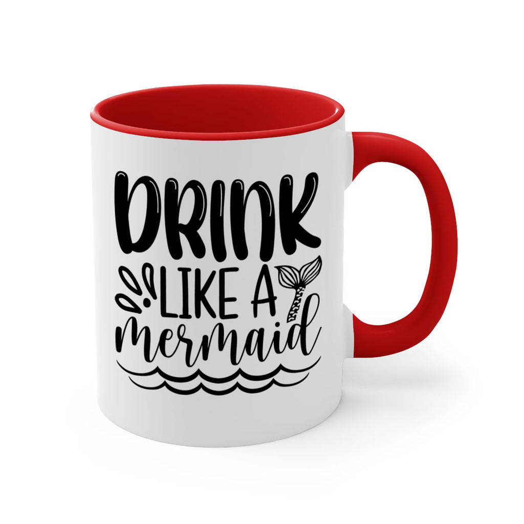 Drink Like A Mermaid 145#- mermaid-Mug / Coffee Cup