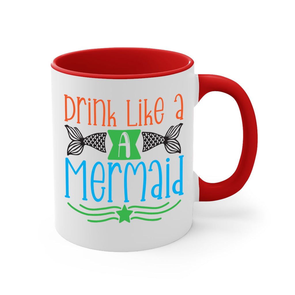 Drink Like A Mermaid 146#- mermaid-Mug / Coffee Cup