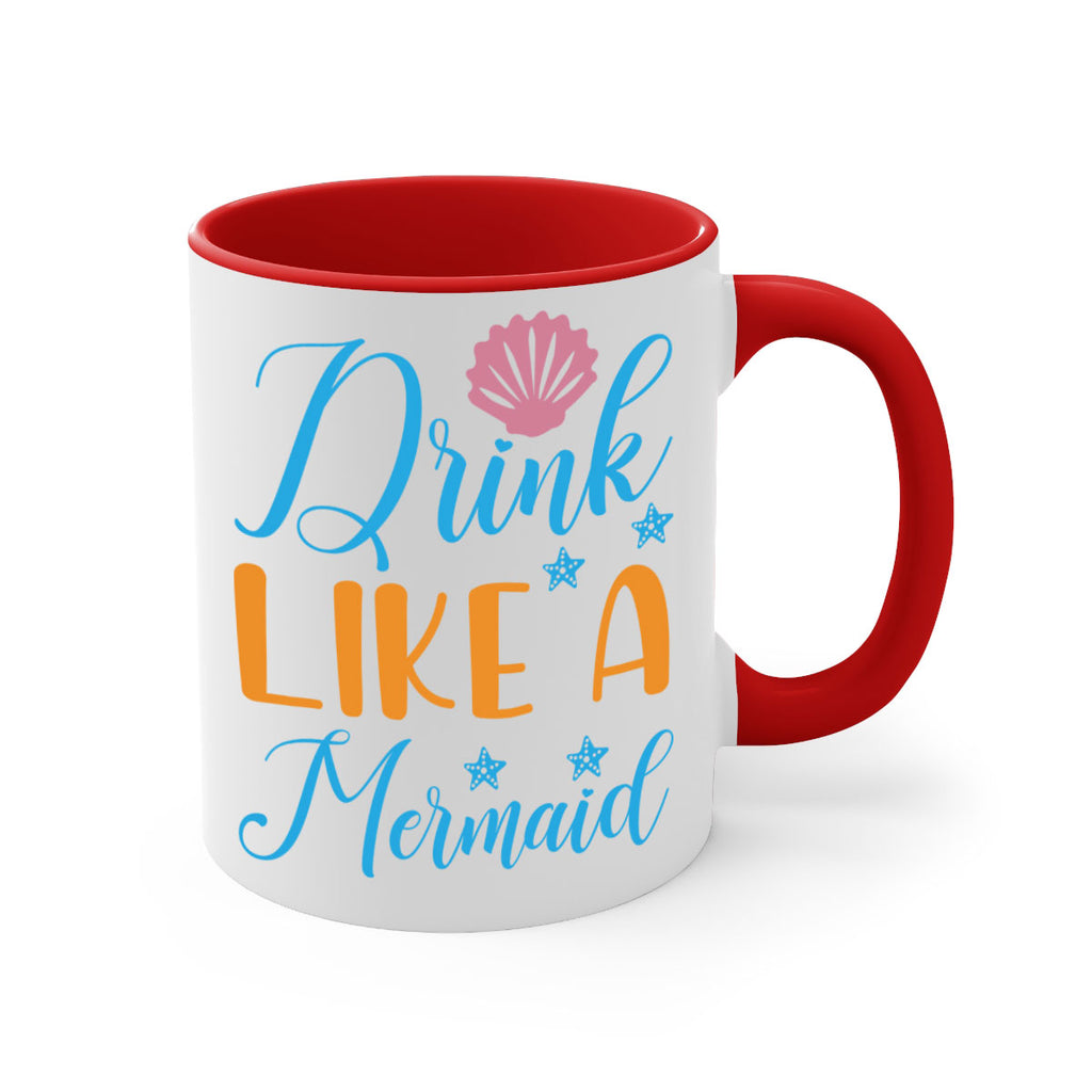 Drink Like a Mermaid 153#- mermaid-Mug / Coffee Cup