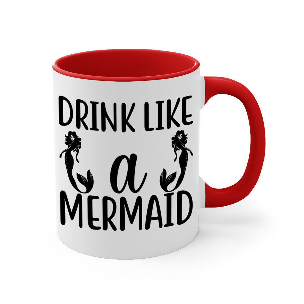 Drink like a mermaid 148#- mermaid-Mug / Coffee Cup