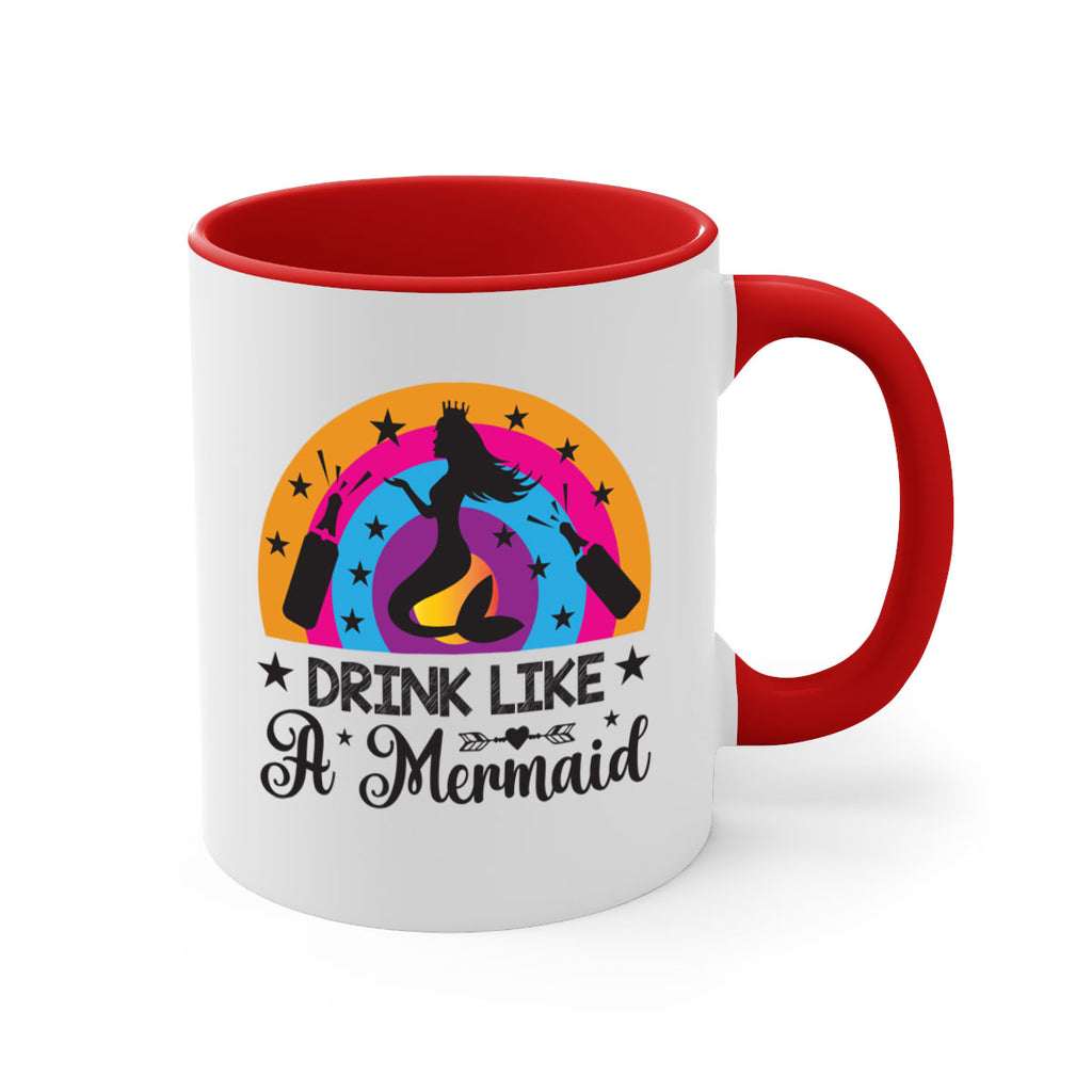 Drink like a mermaid 150#- mermaid-Mug / Coffee Cup
