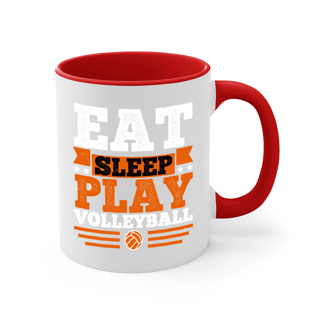 Eat sleep play volleyball 2341#- basketball-Mug / Coffee Cup
