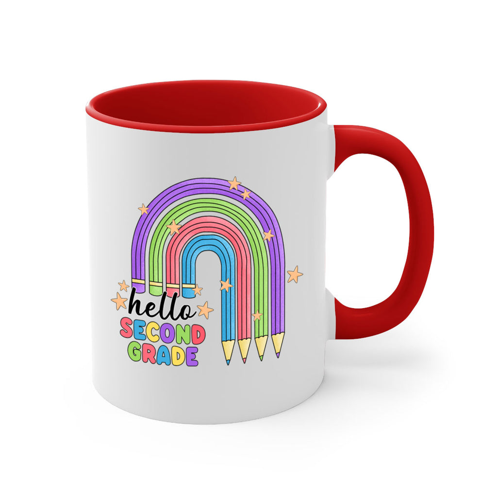 Hello 2nd Grade Pencil Rainbow 11#- second grade-Mug / Coffee Cup