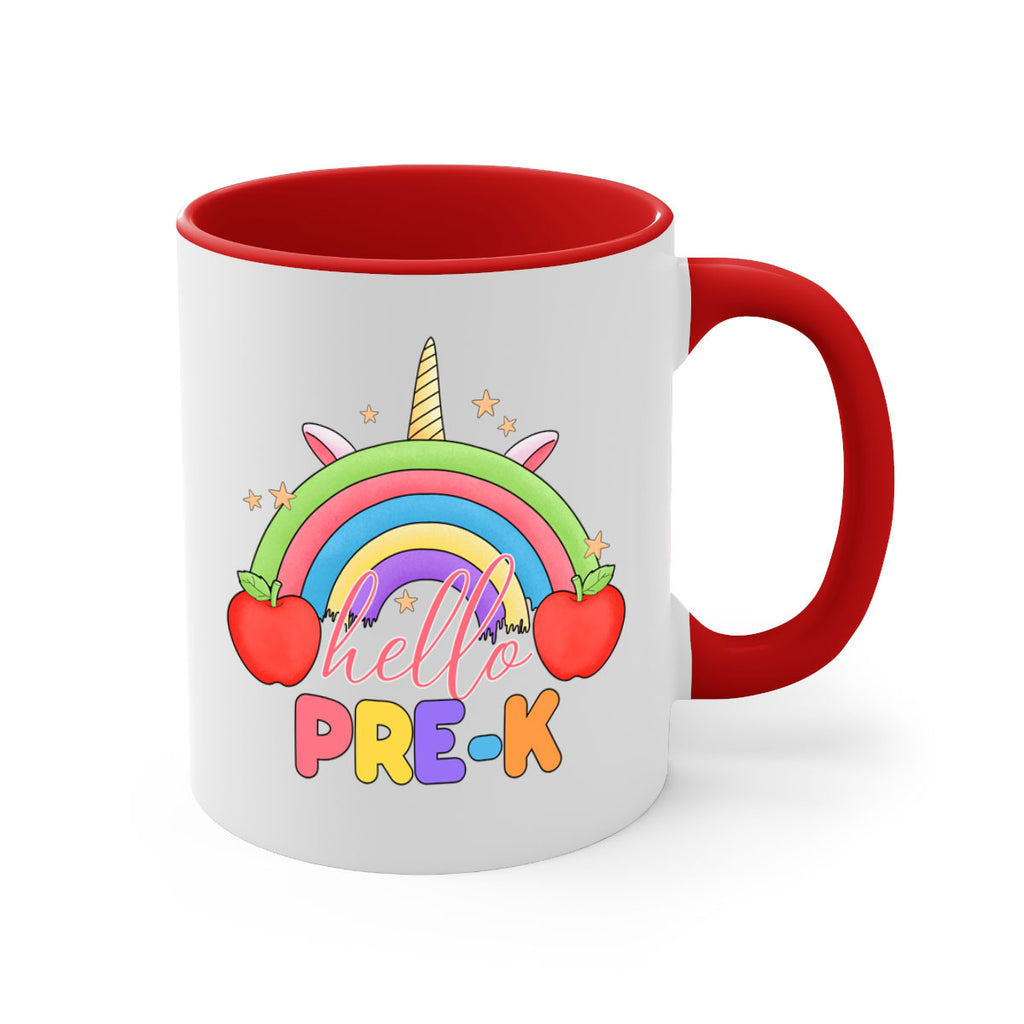 Hello PreK Unicorn Rainbow 7#- preK-Mug / Coffee Cup