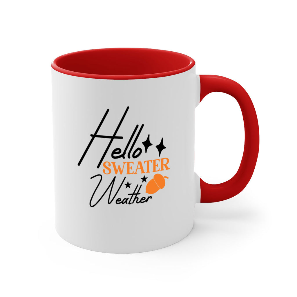 Hello Sweater Weather 296#- fall-Mug / Coffee Cup