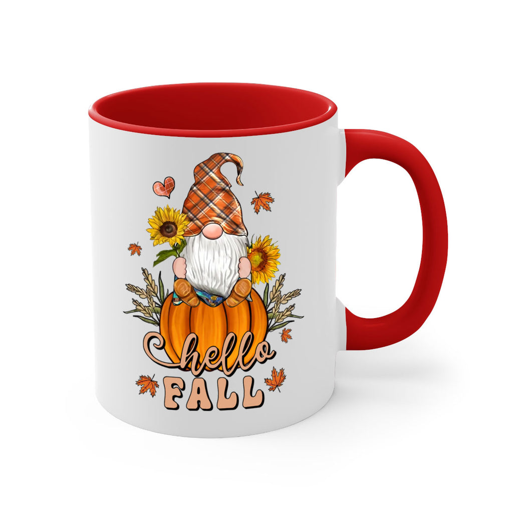 HelloFallAutumnGnome 298#- fall-Mug / Coffee Cup
