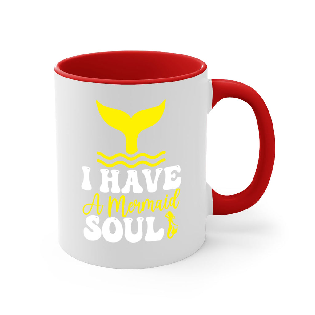 I Have a Mermaid Soul 206#- mermaid-Mug / Coffee Cup