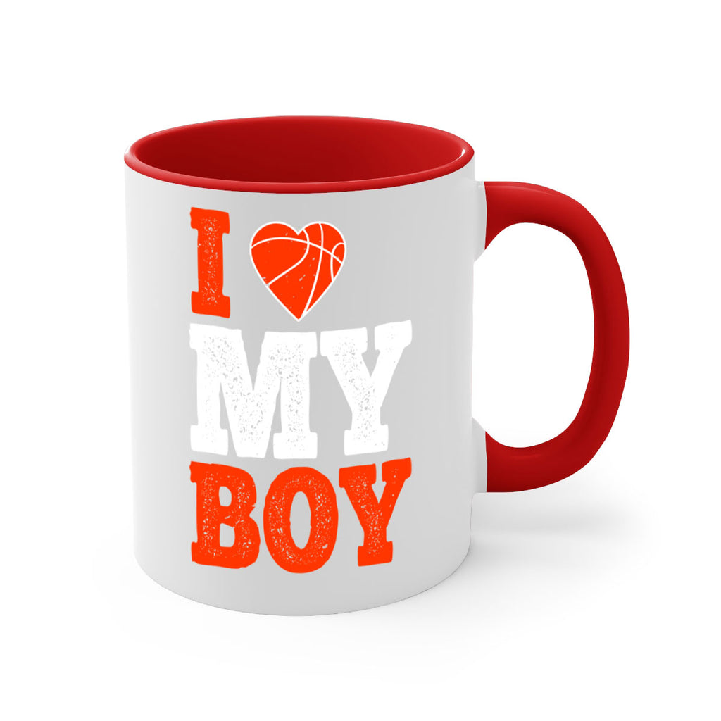 I love my boy 1108#- basketball-Mug / Coffee Cup