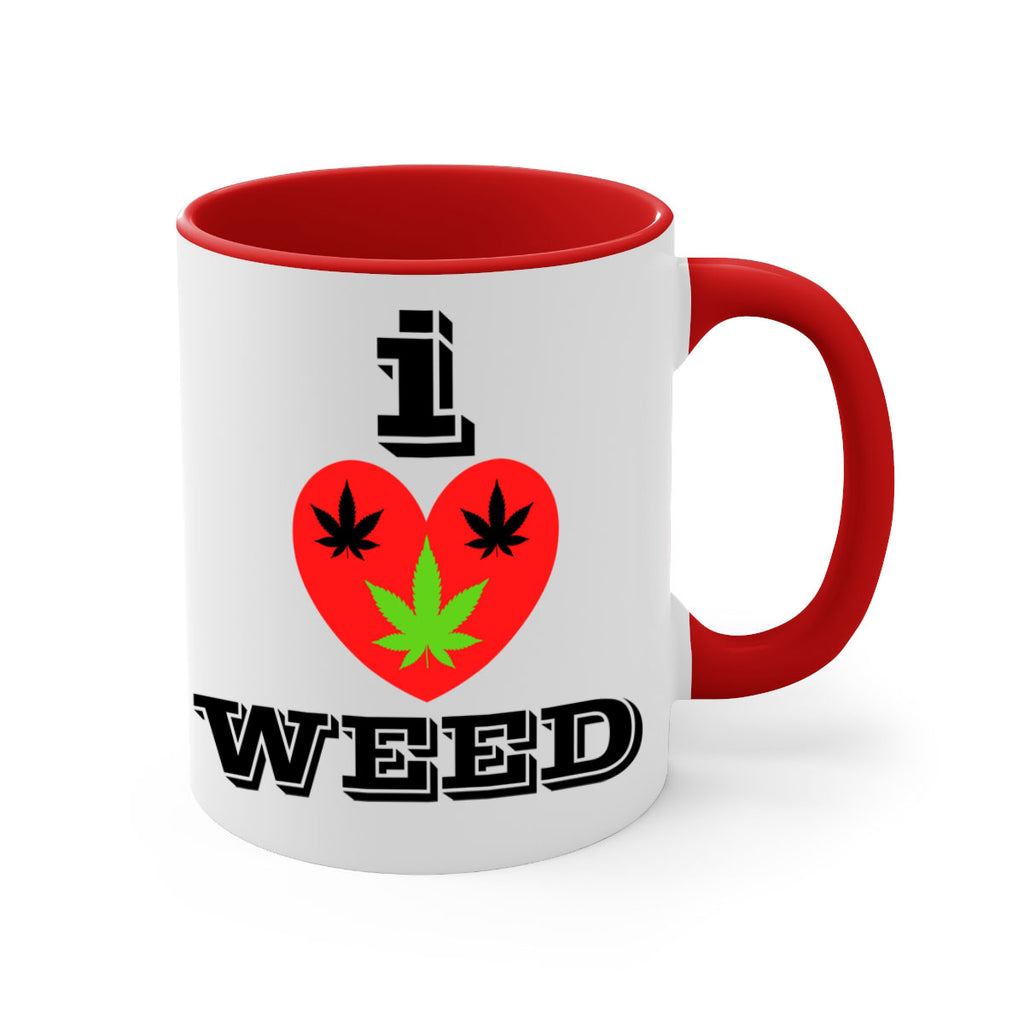 I love weed 128#- marijuana-Mug / Coffee Cup
