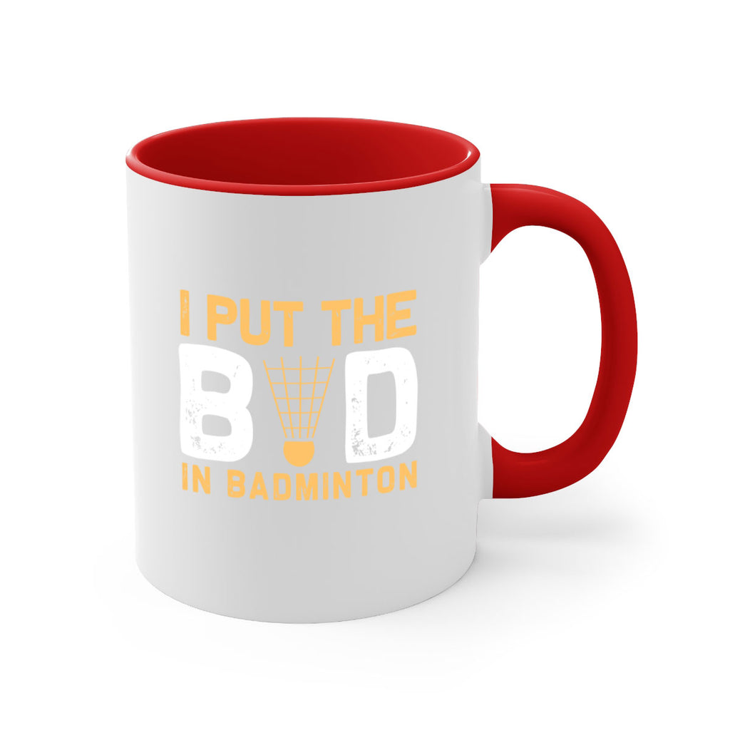 I put the 1097#- badminton-Mug / Coffee Cup