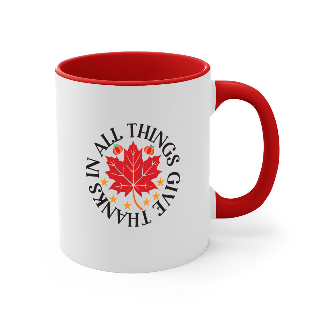 Inallthingsgivethanks 353#- fall-Mug / Coffee Cup