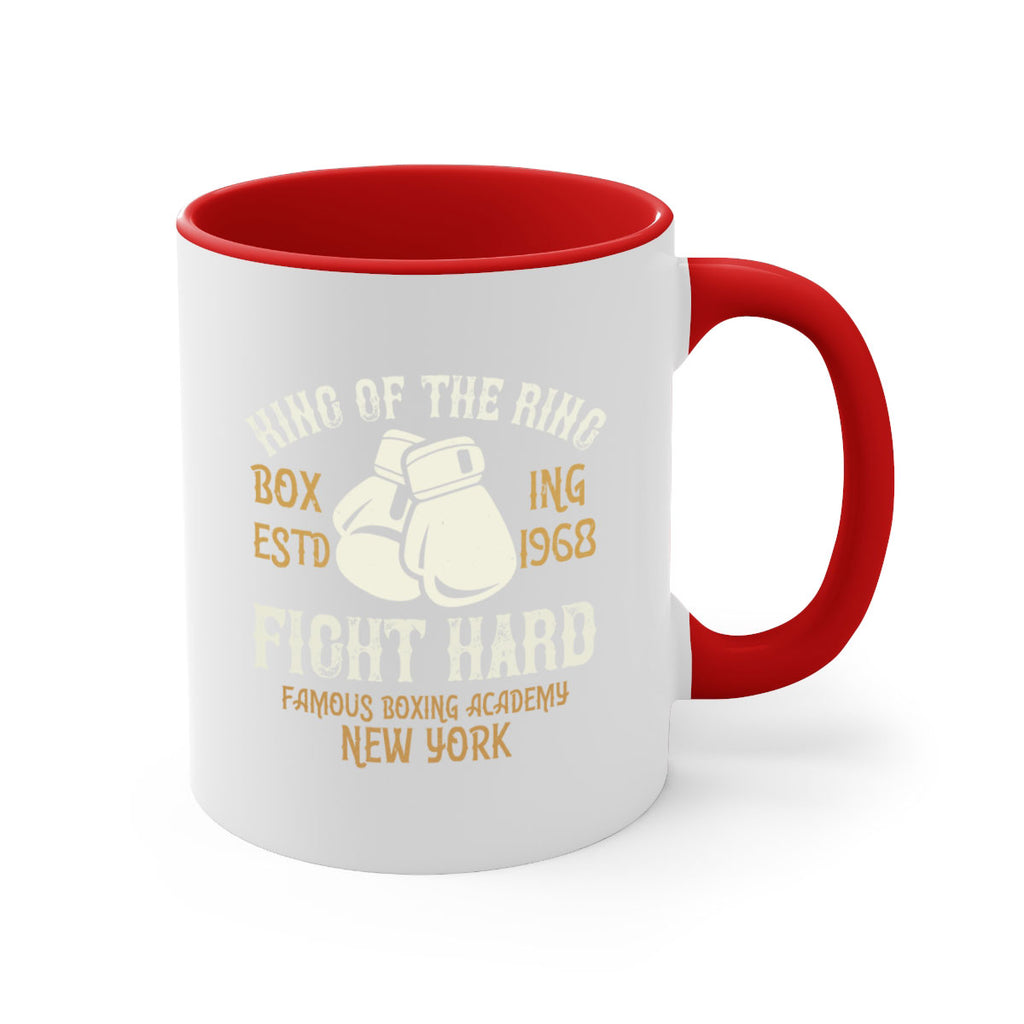 King Of The Ring Boxing Estd Fight Hard Famous Boxing Academy New York 1907#- boxing-Mug / Coffee Cup