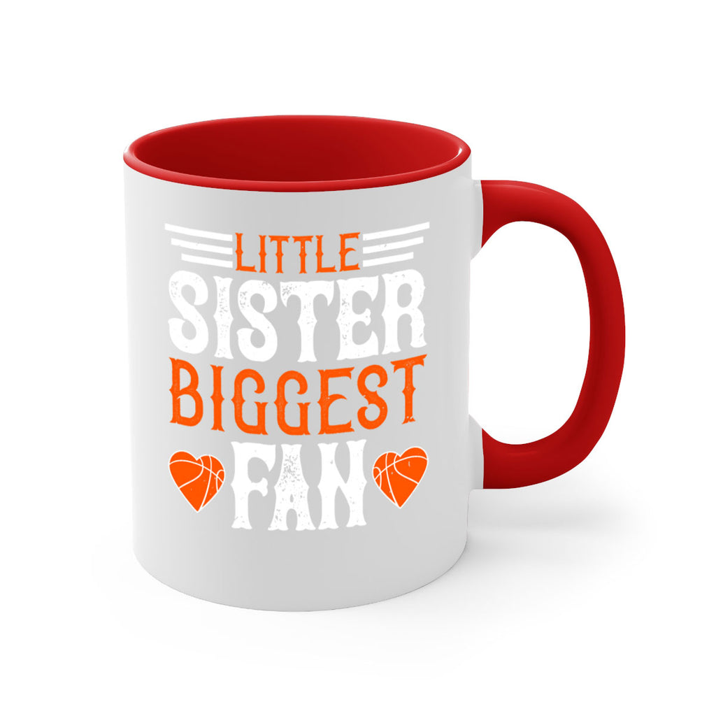 Little sister biggest fan 836#- basketball-Mug / Coffee Cup