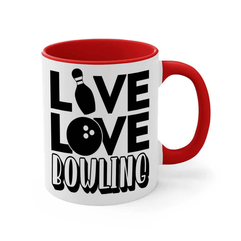 Live Love Bowling 833#- bowling-Mug / Coffee Cup