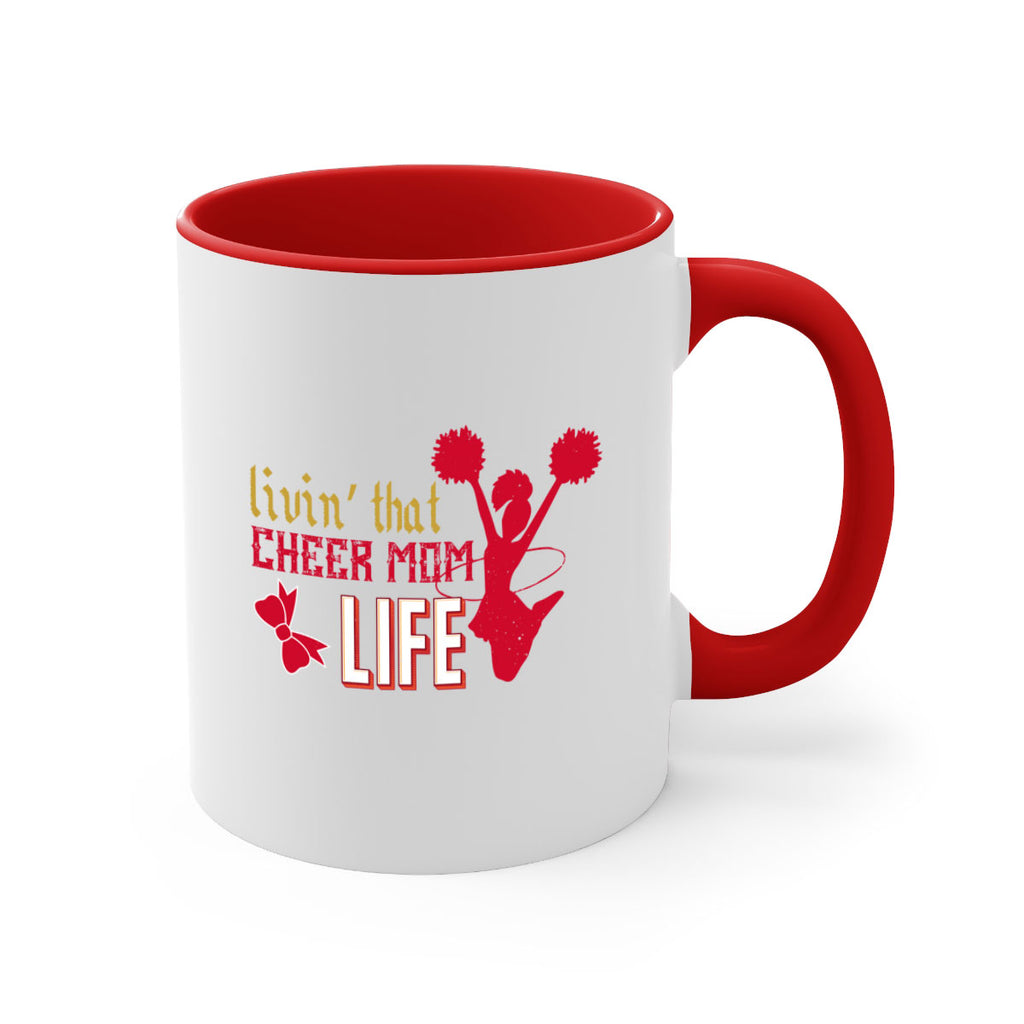 Livin that cheer mom life 787#- football-Mug / Coffee Cup
