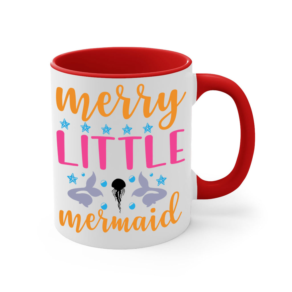 Merry Little Mermaid Design 503#- mermaid-Mug / Coffee Cup