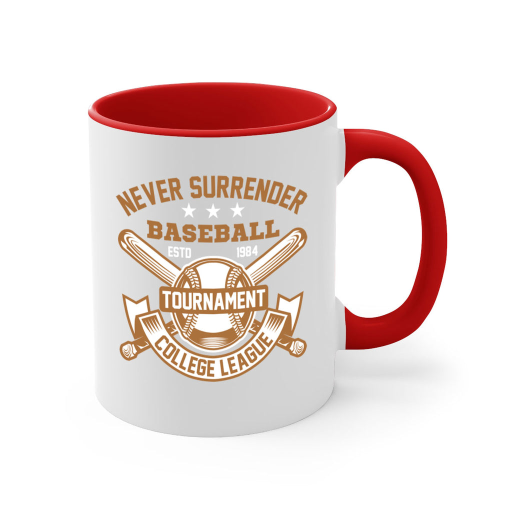 Never 624#- baseball-Mug / Coffee Cup