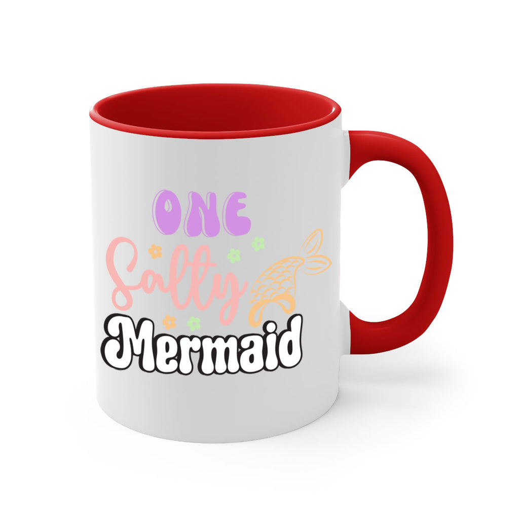 One Salty Mermaid 529#- mermaid-Mug / Coffee Cup