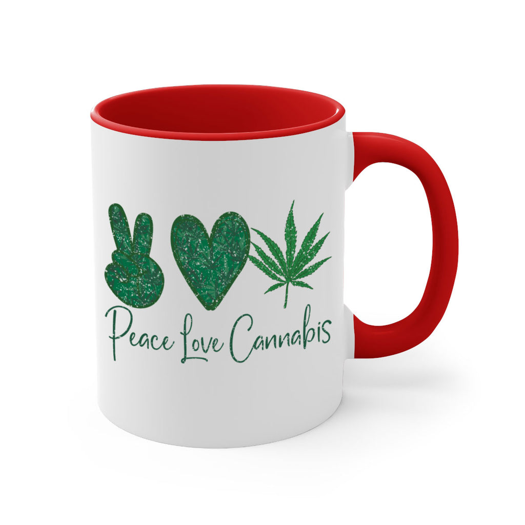 Peace Love Cannabis Sublimation 217#- marijuana-Mug / Coffee Cup