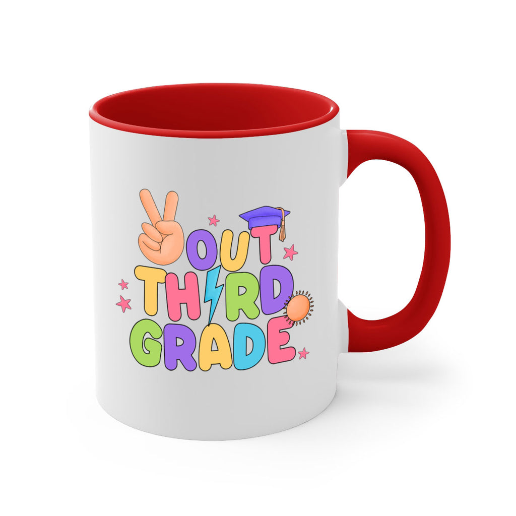 Peace Out 3rd Grade Peace 18#- Third Grade-Mug / Coffee Cup