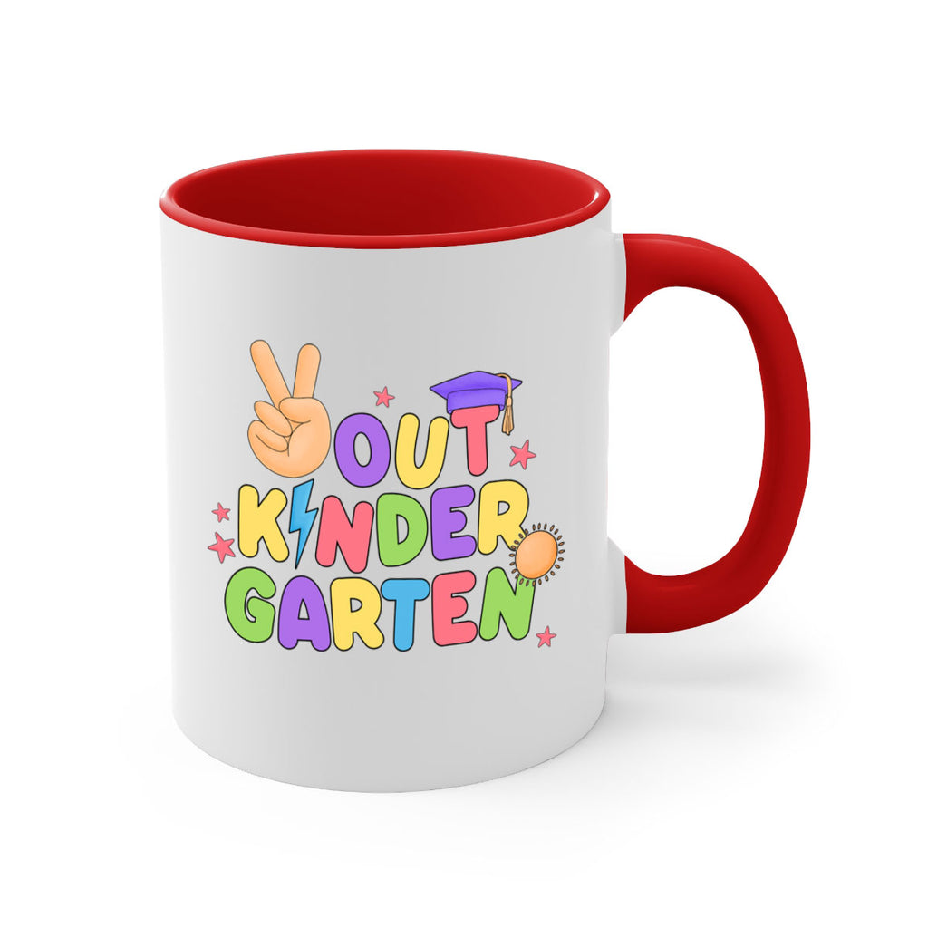 Peace Out Kindergarten Peace Hand 14#- Kindergarten-Mug / Coffee Cup