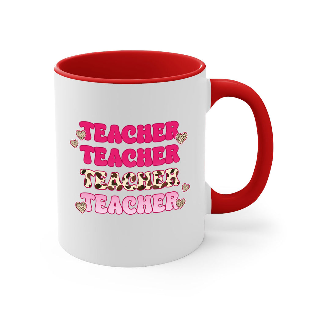 Retro Teacher Valentine 10#- teacher-Mug / Coffee Cup