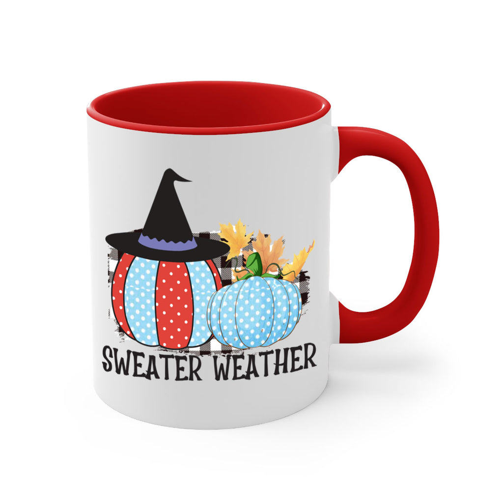 Sweater Weather Pumpkin Gnome 586#- fall-Mug / Coffee Cup