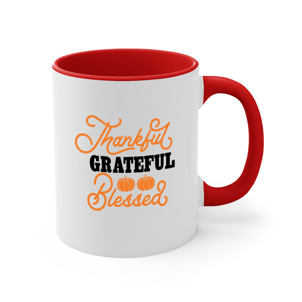Thankful Grateful Blessed 604#- fall-Mug / Coffee Cup