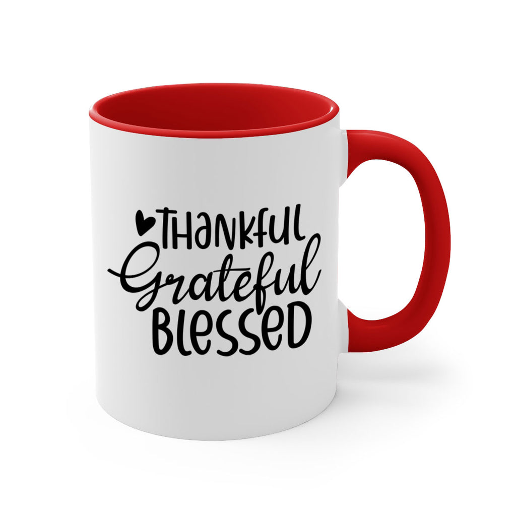 Thankful Grateful Blessed 605#- fall-Mug / Coffee Cup