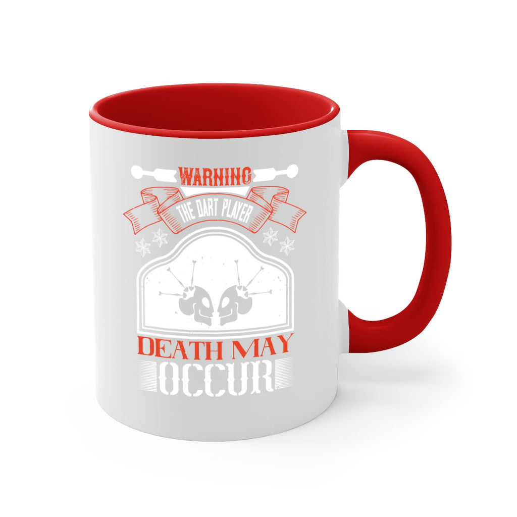Warning the dart player death may occur 1764#- darts-Mug / Coffee Cup