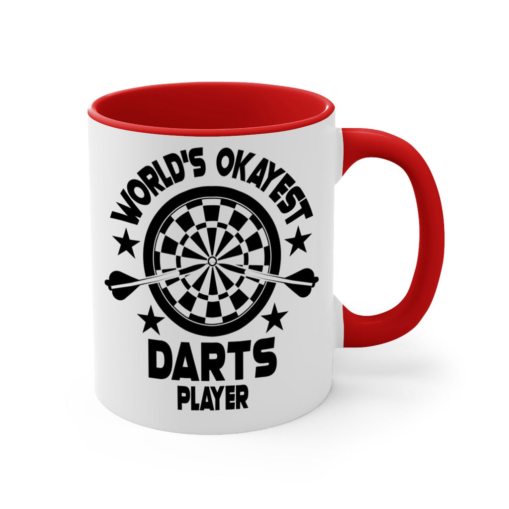 Worlds okayest Darts player 28#- darts-Mug / Coffee Cup