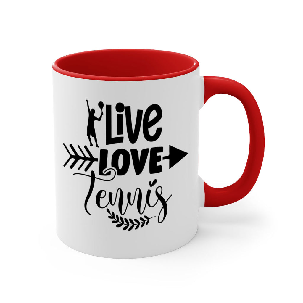 live love Tennis 819#- tennis-Mug / Coffee Cup