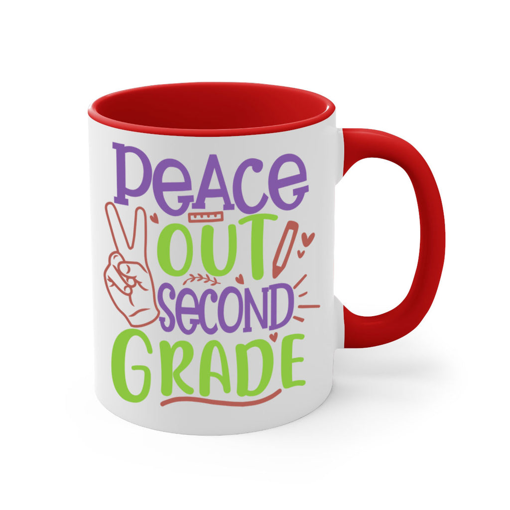 peace out 2nd grade 1#- second grade-Mug / Coffee Cup
