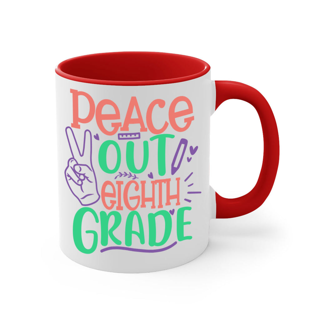 peace out 8th gradee 3#-8th grade-Mug / Coffee Cup