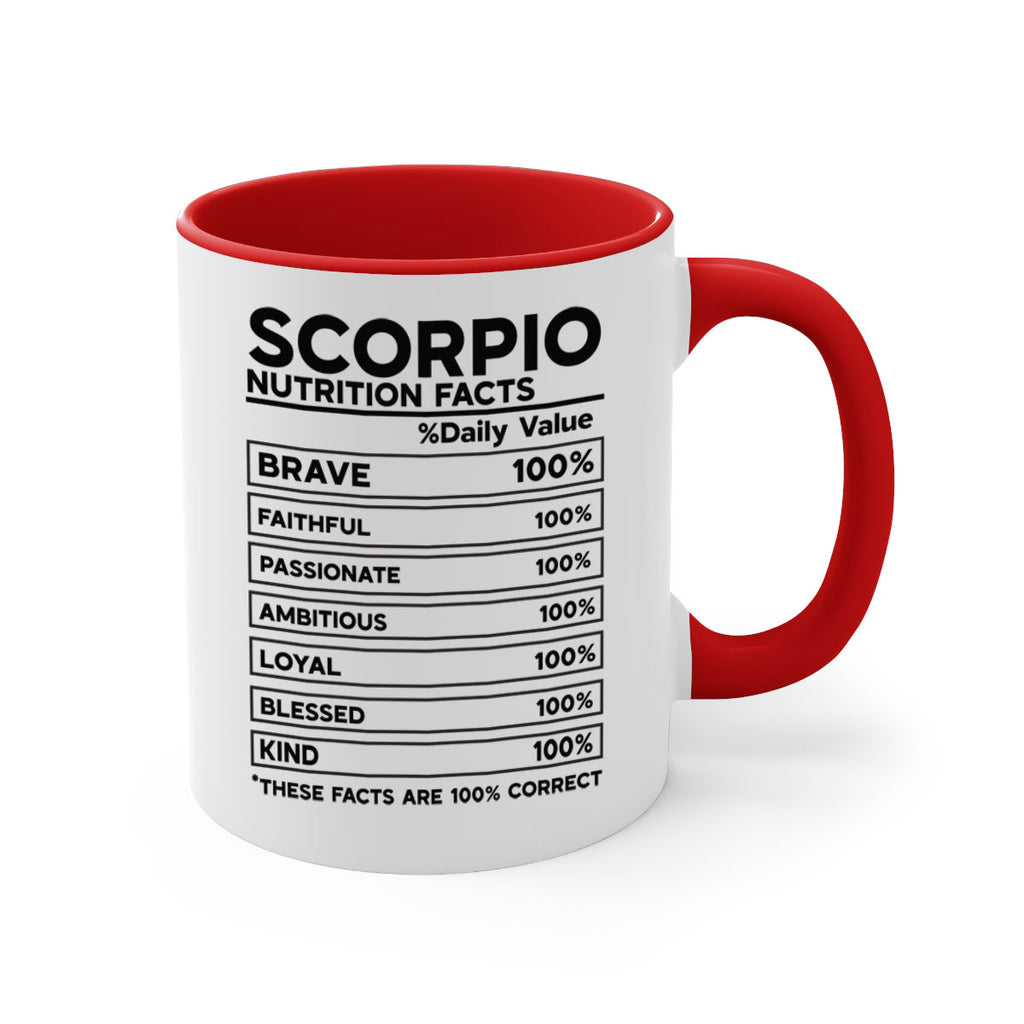 scorpio Nutrition Facts 434#- zodiac-Mug / Coffee Cup