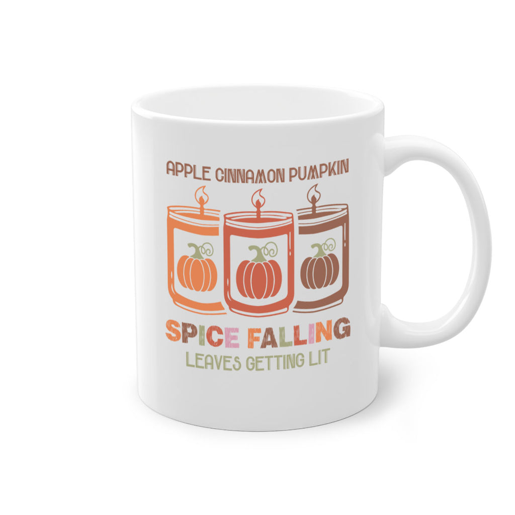 Apple Cinnamon Pumpkin Spice Falling Leaves Getting Lit 11#- fall-Mug / Coffee Cup