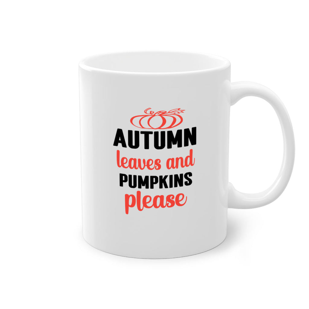 Autumn leaves and pumpkins please 27#- fall-Mug / Coffee Cup