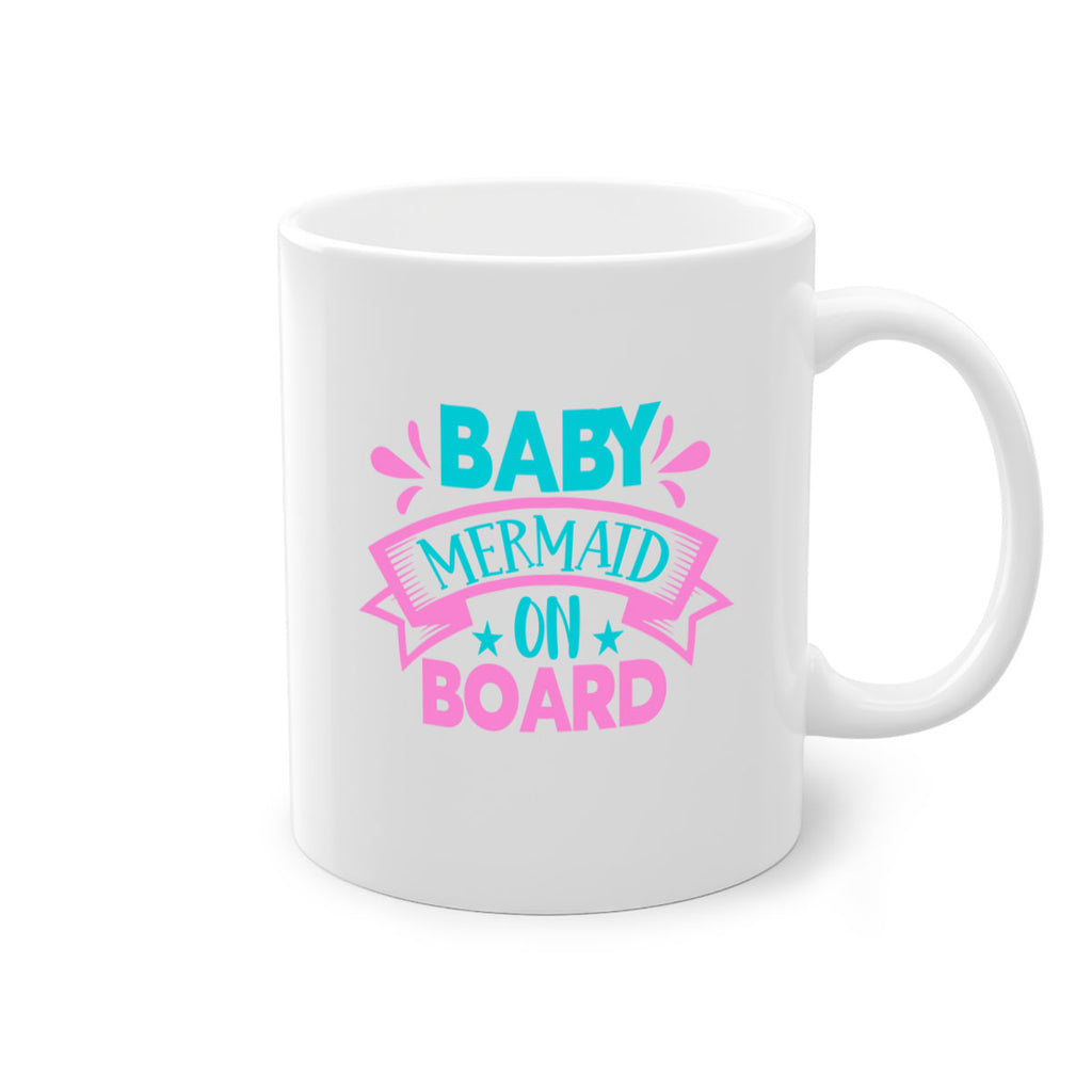 Baby Mermaid On Board 27#- mermaid-Mug / Coffee Cup